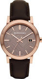 Burberry Classic Quartz Brown Dial Brown Leather Strap Watch for Men - BU9013
