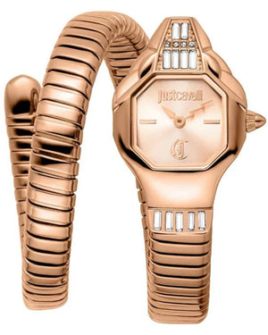 Just Cavalli Brillante Rose Gold Dial Rose Gold Steel Strap Watch for Women - JC1L326M0045