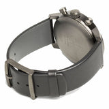 Calvin Klein City Chronograph Grey Dial Black Leather Strap Watch for Men - K2G177C3