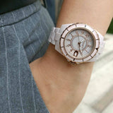 Coach Preston Pink Dial Pink Steel Strap Watch for Women - 14503463