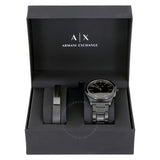 Armani Exchange Nico Analog Black Dial Black Steel Strap Watch For Men - AX7102