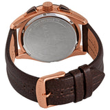 Maserati Traguardo Chronograph Blue Dial Brown Leather Strap Watch For Men - R8871612024