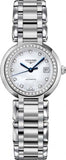 Longines PrimaLuna 26.5mm Automatic White Mother of Pearl Dial Silver Stainless Steel Watch for Women - L8.111.0.87.6