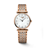 Longines La Grande Classique De Longines Diamonds Mother of Pearl Dial Two Tone Mesh Bracelet Watch for Women - L4.209.1.97.7