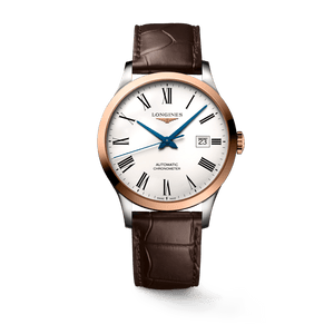 Longines Record Automatic Stainless Steel 18K Gold Watch for Men - L2.821.5.11.2