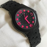 Marc Jacobs Pelly Black Dial Black Silicone Strap Watch for Women - MBM2530