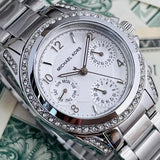 Michael Kors Blair Silver Dial SIlver Steel Strap Watch for Women - MK5612
