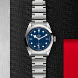 Tudor Black Bay Automatic Blue Dial Silver Steel Strap Watch for Men - M79540-0004