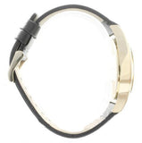 Marc Jacobs Baby Dave Gold Dial Black Leather Strap Watch for Women - MBM1264