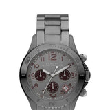 Marc Jacobs Rock Chronograph Gunmetal Grey Dial Grey Steel Strap Watch for Men - MBM3160