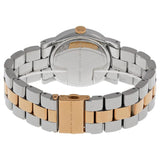 Marc Jacobs Amy Silver Dial Two Tone Steel Strap Watch for Women - MBM3194
