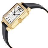 Marc Jacobs Vic Silver Dial Black Leather Strap Watch for Women - MJ1437