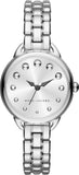 Marc Jacobs Betty White Dial Silver Steel Strap Watch for Women - MJ3497