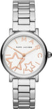 Marc Jacobs Classic White Dial Silver Steel Strap Watch for Women - MJ3591