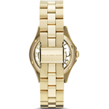 Marc Jacobs Henry Gold Dial Gold Steel Strap Watch for Women - MBM3292