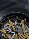 Maserati Potenza Automatic Black Dial Black Leather Strap Watch For Men - R8821108036