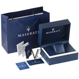 Maserati Competizione Chronograph Blue Dial Gold Steel Strap Watch For Men - R8853100026