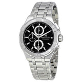 Maurice Lacroix Aikon Chronograph Black Dial Silver Steel Strap Watch for Men - AI1018-SS002-330-1