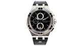 Maurice Lacroix Aikon Chronograph Black Dial Black Leather Strap Watch for Men - AI1018-SS001-330-1