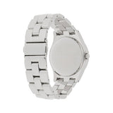 Marc Jacobs Henry Diamonds White Dial Silver Steel Strap Watch for Women - MBM3044