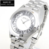 Marc Jacobs Henry White Dial Silver Steel Strap Watch for Women - MBM3291