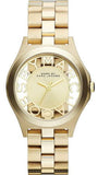 Marc Jacobs Henry Gold Dial Gold Steel Strap Watch for Women - MBM3292