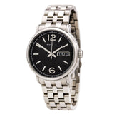 Marc Jacobs Fergus Black Dial Silver Steel Strap Watch for Men - MBM5075