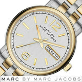 Marc Jacobs Fergus Silver Dial Two Tone Steel Strap Watch for Women - MBM8652