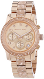 Michael Kors Runway Gold Dial Gold Steel Strap Watch for Women - MK5827