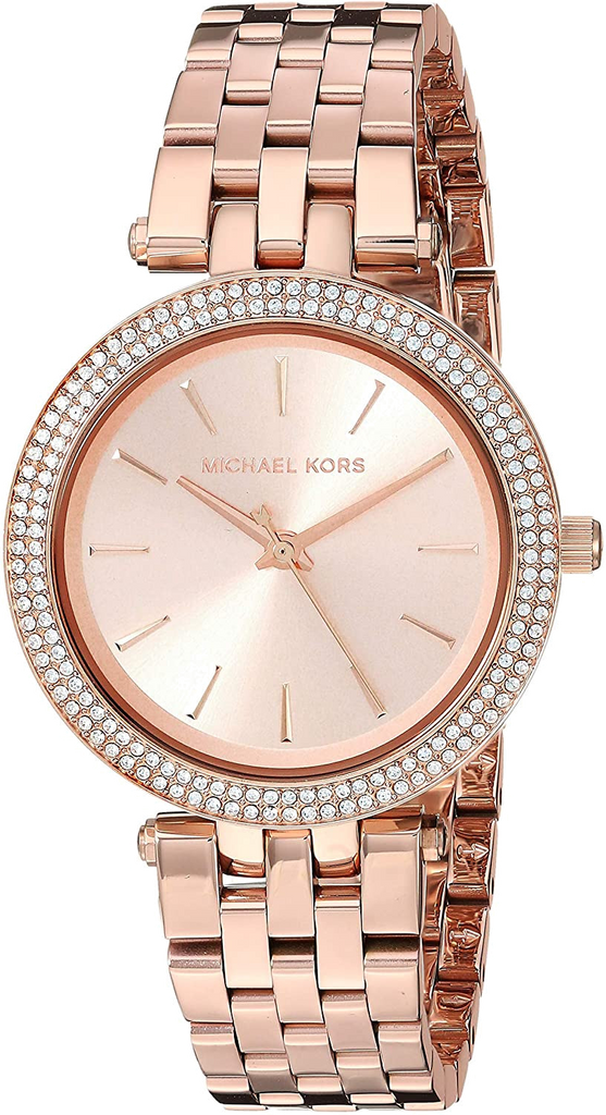Michael Kors Darci Rose Gold Dial Rose Gold Stainless Steel Strap Watch for Women - MK3366