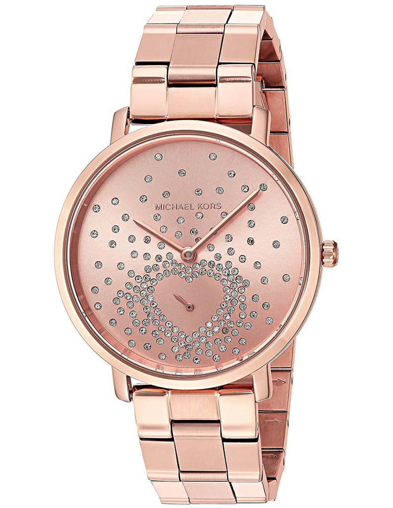 Michael Kors Jaryn Rose Gold Dial Rose Gold Steel Strap Watch for Women - MK3621