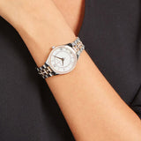 Michael Kors Lauryn Mother of Pearl Dial Two Tone Steel Strap Watch For Women - MK3979