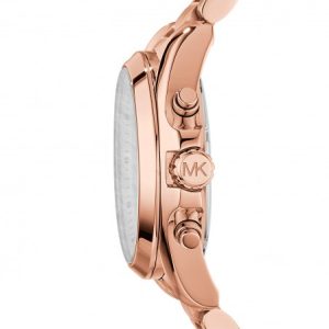 Michael Kors Bradshaw Rose Gold Dial Rose Gold Steel Strap Watch for Women - MK5503