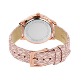 Michael Kors Tibby Silver Dial Pink Leather Strap Watch for Women - MK1050