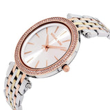 Michael Kors Darci Silver Dial Two Tone Stainless Steel Strap Watch for Women - MK3203