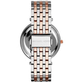 Michael Kors Darci Purple Dial Two Tone Steel Strap Watch for Women - MK3353