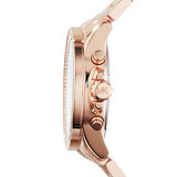 Michael Kors Wren Crystals Rose Gold Dial Rose Gold Steel Strap Watch for Women - MK6096