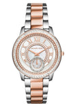 Michael Kors Madelyn Silver Dial Two Tone Steel Strap Watch for Women - MK6288