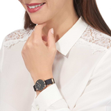 Daniel Wellington Petite Cornwall Black Dial Black Nylon Strap Watch for Women - DW00100247