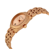 Marc Jacobs Peeker Pink Dial Rose Gold Stainless Steel Strap Watch for Women - MBM3377