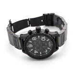 Nixon 51-30 Chrono Black Dial Black Steel Strap Watch for Men - A083-001