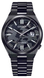 Citizen Tsuyosa Automatic Camouflage Black Dial Black Steel Strap Watch For Men - NJ0155-87E