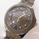Marc Jacobs Pelly Grey Dial Grey Silicone Strap Watch for Women - MBM2539