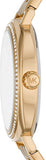 Michael Kors Nia Quartz Gold Dial Gold Steel Strap Watch For Women - MK3989