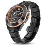 Swarovski Octea Lux Sport Black Dial Black Steel Strap Unisex Watch - 5610472