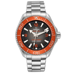 Omega Seamaster Planet Ocean 6000M 45.5mm Black Dial Silver Steel Strap Watch for Men - 21530462106001