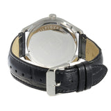 Tommy Hilfiger Oliver Analog Silver Dial Black Leather Strap Watch for Men - 1791305