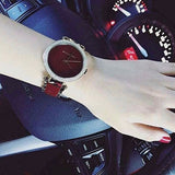 Michael Kors Parker Mother of Pearl Red Dial Two Tone Steel Strap Watch for Women - MK6427