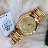 Michael Kors Cooper Gold Dial Gold Steel Strap Watch for Women - MK6274