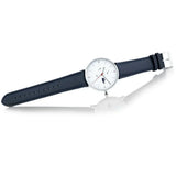 Lacoste Moon Multifunction White Dial Blue Leather Strap Watch for Men - 2010975